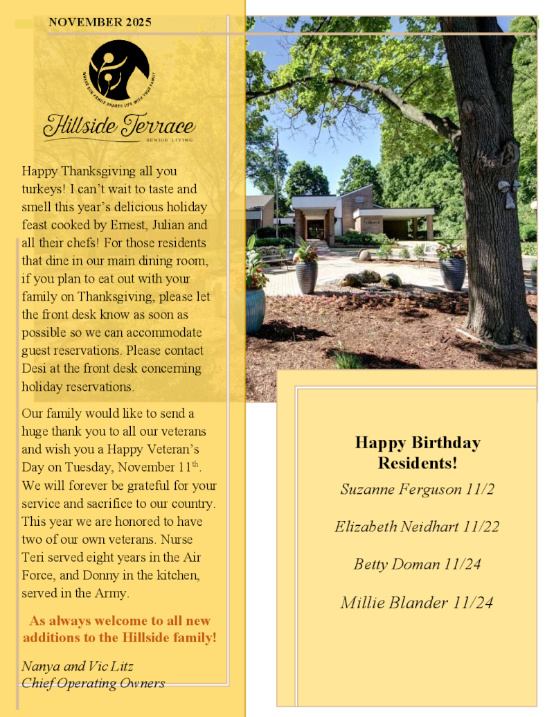 November 2025 Newsletter