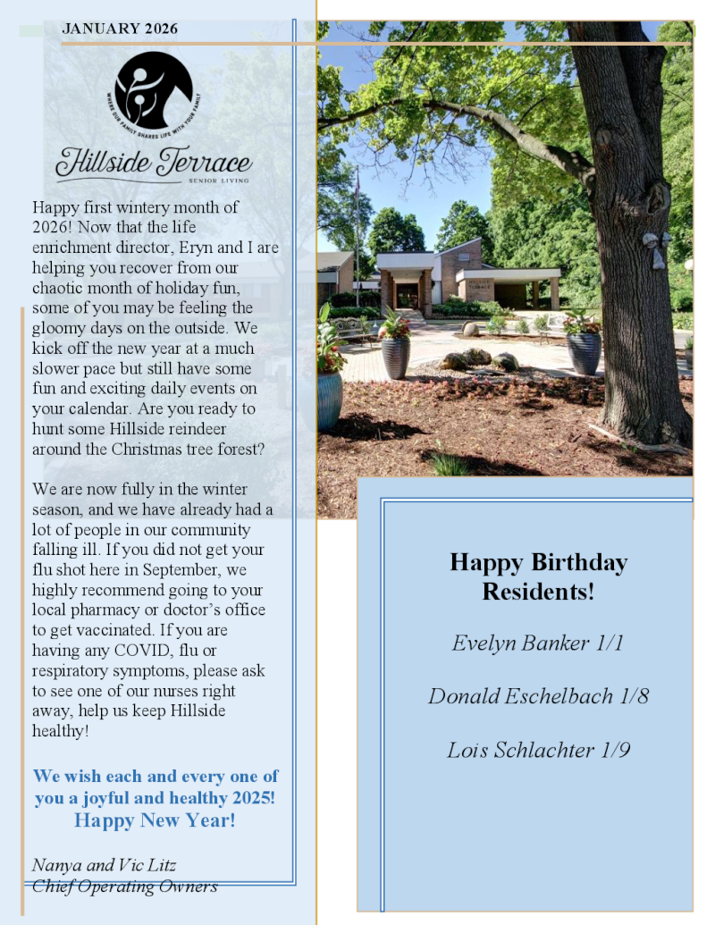 January 2026 Newsletter