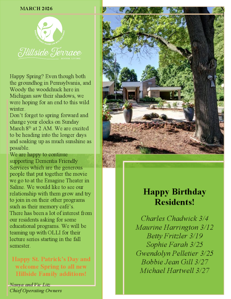 March 2026 Newsletter