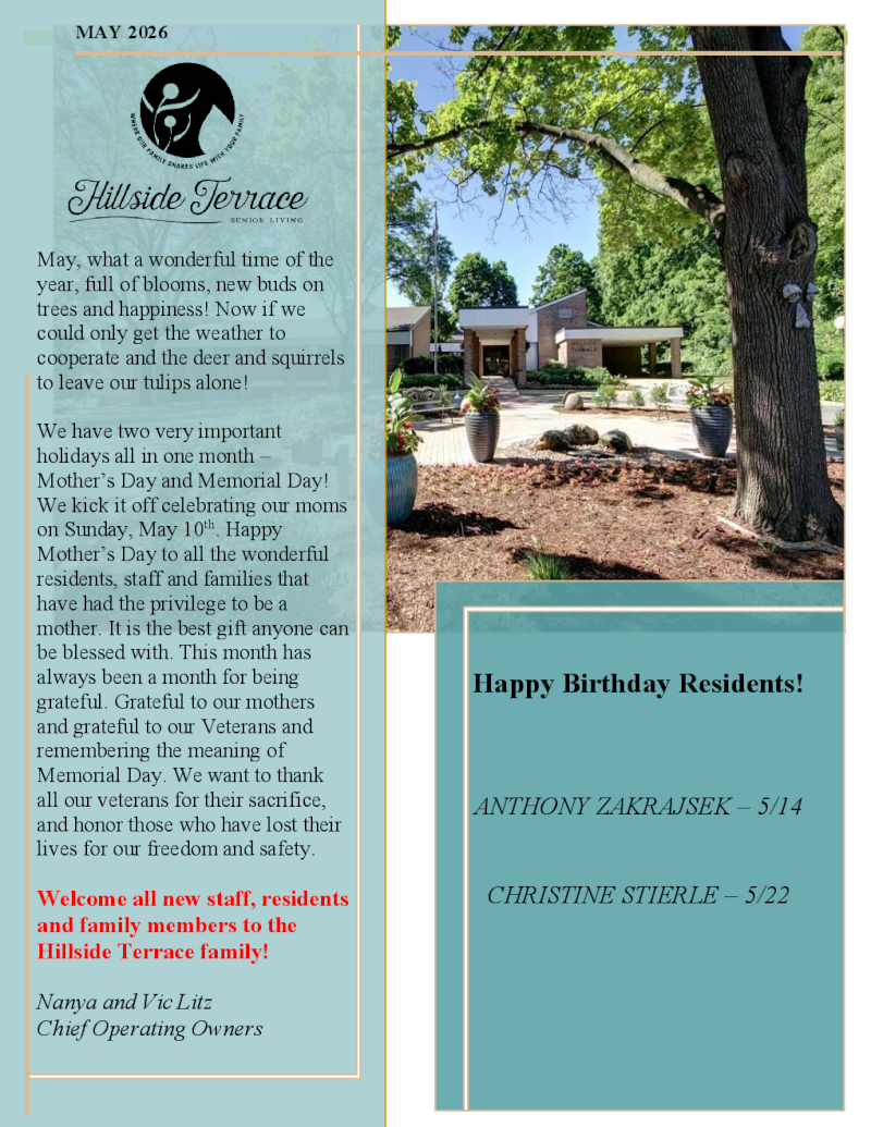 May 2026 Newsletter